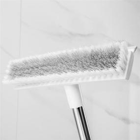 img 1 attached to 🧹 Premium Stainless Steel Long Handle Floor Scrub Brush - 45.3" Tile/Floor Scrubber with Stiff Bristles for Deep Cleaning Tile, Bathroom, Tub, Bathtub and Patio