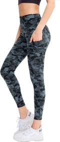 img 4 attached to 🏋️ BREXLI High-Waisted Yoga Pants: Tummy Control, Pockets, and Squat Proof for Effective Workout and Running