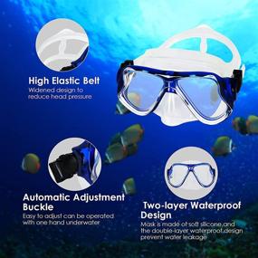 img 2 attached to Swimming Silicone Snorkeling Equipment Panoramic