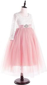 img 1 attached to 👗 Glamulice Girls' Christmas Bridesmaid Birthday Ballgown Clothing