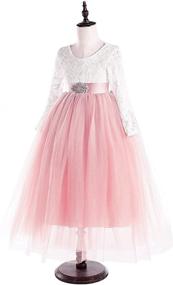 img 2 attached to 👗 Glamulice Girls' Christmas Bridesmaid Birthday Ballgown Clothing