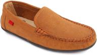 comfortable cushion support moccasins perforated logo