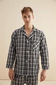 img 1 attached to Pajamas Pajama Button Sleeve Sleepwear