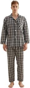 img 4 attached to Pajamas Pajama Button Sleeve Sleepwear