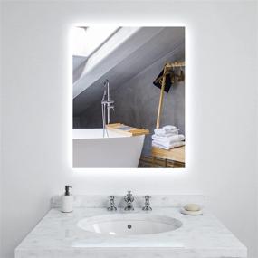 img 2 attached to 🪞 The Perfect Addition to Any Bathroom: Rainovo 36X32 LED Lighted Bathroom Mirror
