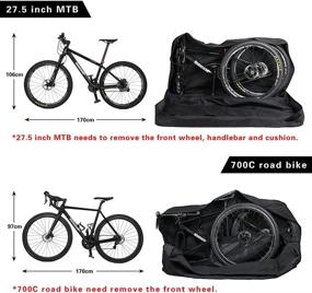 img 1 attached to 🚲 Rhinowalk Folding Bike Carry Bag - Ultimate Storage and Travel Solution for Mountain and Road Bikes