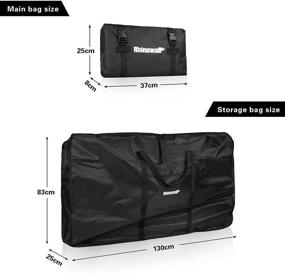 img 3 attached to 🚲 Rhinowalk Folding Bike Carry Bag - Ultimate Storage and Travel Solution for Mountain and Road Bikes