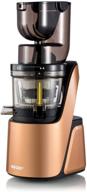 🥦 biochef quantum whole slow juicer - enhanced with a robust 300w motor, spacious chute (3.15 x 3.15 inch), and numerous accessories in a trendy bronze finish логотип