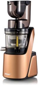 img 4 attached to 🥦 BioChef Quantum Whole Slow Juicer - Enhanced with a robust 300W motor, spacious chute (3.15 x 3.15 inch), and numerous accessories in a trendy bronze finish