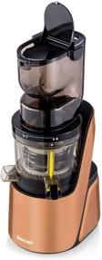 img 2 attached to 🥦 BioChef Quantum Whole Slow Juicer - Enhanced with a robust 300W motor, spacious chute (3.15 x 3.15 inch), and numerous accessories in a trendy bronze finish