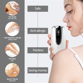 img 1 attached to 💡 Painless Permanent Light Hair Remover Device – IPL Hair Removal System for Light Skin, Wholebody Home Use – Non Rechargeable GOZYE