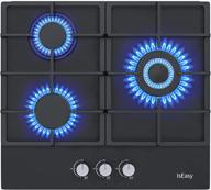 🔥 24-inch built-in gas cooktop with thermocouple protection and black tempered glass - iseasy logo