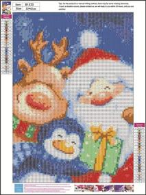 img 3 attached to 🦌 Christmas2 - Gofission Diamond Painting Santa Claus Elk Monkey by Numbers Kits, DIY 5D Full Drill Crystal Rhinestones, 12x16 inch, Diamond Art Cross Stitch