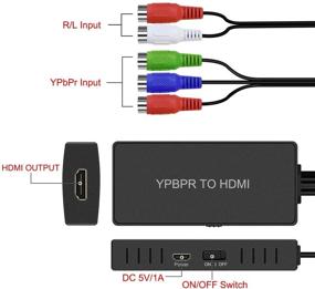 img 1 attached to Конвертер YPbPr в HDMI - полноценный адаптер Full HD 1080P/720P для DVD, Blu-ray плеера, PS2, PS3 и Xbox на новый HD телевизор/монитор или проектор.