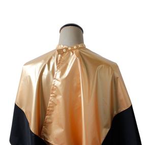 img 1 attached to 💇 SMARTHAIR Professional Salon Cape: Shampoo & Chemical Resistant Haircut Apron, Gold/Black (54"x62", C007013C-G)