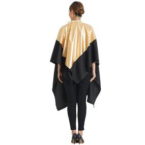 img 2 attached to 💇 SMARTHAIR Professional Salon Cape: Shampoo & Chemical Resistant Haircut Apron, Gold/Black (54"x62", C007013C-G)