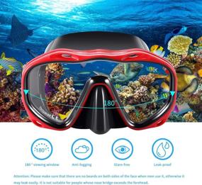 img 3 attached to KUYOU Snorkeling Resistant Panoramic Professional Sports & Fitness