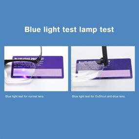 img 2 attached to 🔍 Blue Light Blocking Rechargeable Magnifier Eyeglasses by OuShiun - Ideal for Close Work with Built-in Light