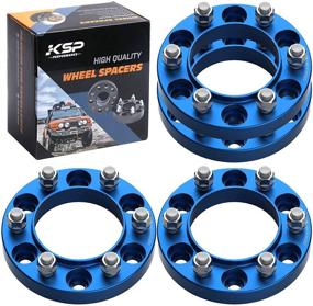 img 4 attached to 🔧 KSP 6X5.5 Blue Hubcentric Wheel Spacers with 1 Inch Width, M12x1.5 Thread, 106mm Hub Bore Wheel Adapters for Toyota Tacoma 4WD,1996-2019 4Runner, 2000-2006 Tundra, and 2007-2019 FJ Cruiser