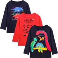 👕 auranso kids boys girls long sleeve cotton crew neck t-shirt top tees 2-7 years - enhanced seo logo