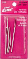 🧶 susan bates 14180 vp steel yarn needles: for easy and flawless stitching logo