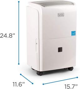 img 3 attached to 🌬️ Energy Star Certified WHITE Dehumidifier for Extra Large Spaces and Basements - BLACK+DECKER BDT50WTB, 4500 Sq. Ft.