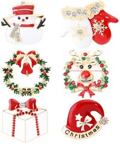 img 4 attached to Kokoma Christmas Rhinestone Decorations Accessories