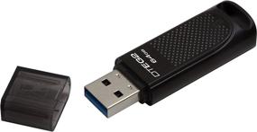 img 3 attached to Kingston 64GB DataTraveler Elite G2 - Стильный черный металлический USB 3.1 флэш-накопитель | Скорость чтения 180MB/с, записи 70MB/с | Индикатор LED