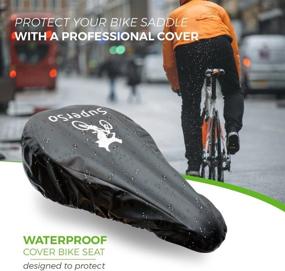 img 1 attached to Premium Waterproof Bike Seat Rain Cover with Elastic Fit + Free Cyclist eBook