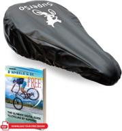 premium waterproof bike seat rain cover with elastic fit + free cyclist ebook logo