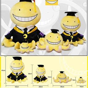 img 2 attached to 🧸 12-inch Cuecutie Anime Plush Classroom Character Toy Doll: Stuffed Funny Yellow Cartoon Throw Pillow Collection