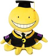 🧸 12-inch cuecutie anime plush classroom character toy doll: stuffed funny yellow cartoon throw pillow collection logo