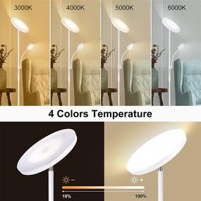 img 2 attached to MOFFE Temperatures Dimmable Torchiere Standing Lighting & Ceiling Fans