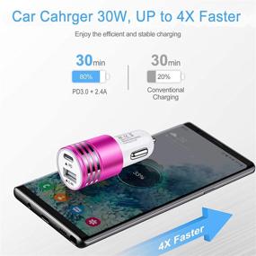 img 2 attached to Автомобильное зарядное устройство USB C Fast Car Charger Car Electronics & Accessories