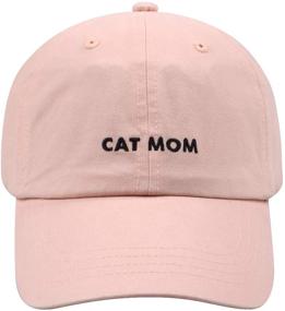 img 3 attached to 🧢 Cat Mom & Dad Baseball Cap - Hatphile 6 Panel Embroidered Dad Hat