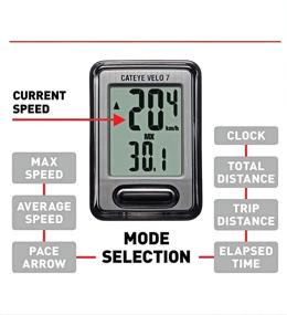 img 3 attached to 🚴 CATEYE - Velo 7 Wired Bike Computer for Enhanced SEO, CC-VL520