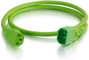 img 1 attached to 🔌 Green 1ft C2G Power Cord, Short Power Extension Cord, 14 AWG, 0.30m Length, Cables to Go 17525