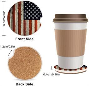 img 3 attached to Absorbent Coasters American Cupholder Accessories