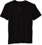 john varvatos eyelet henley x large men's clothing logo