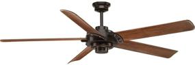 img 4 attached to 🔸 Bronze 5-Blade Ellwood Ceiling Fans by Progress Lighting P2546-20