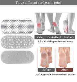 img 1 attached to 👣 Glamne Professional Colossal Foot File and Double-Sided Foot Rasp Callus Remover Foot Care Beauty Tool Duo for Optimal Results - Set of 2