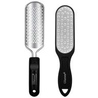 👣 glamne professional colossal foot file and double-sided foot rasp callus remover foot care beauty tool duo for optimal results - set of 2 logo