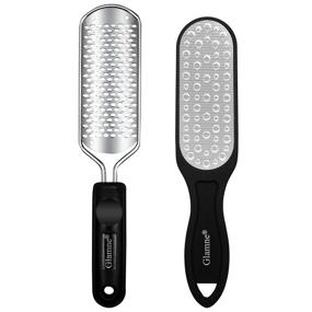 img 4 attached to 👣 Glamne Professional Colossal Foot File and Double-Sided Foot Rasp Callus Remover Foot Care Beauty Tool Duo for Optimal Results - Set of 2