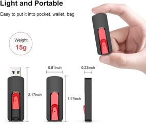 img 2 attached to 💾 KOOTION 128GB USB 3.0 Flash Drive: Скользящий выдвижной флеш-накопитель с петелью для эффективного резервного копирования