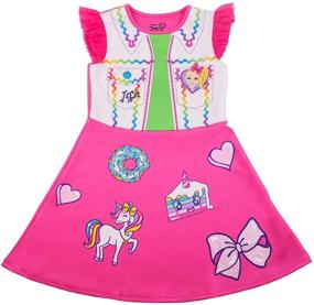 img 3 attached to 👗 Stylish Nickelodeon Girls JoJo Hooded Dress for the Trendy Little Fashionistas