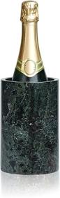 img 4 attached to 🍷 LUXXWARE Premium Black Marble Wine Chiller - 4.5x4.5x7 - Enhanced Cooler, House Decor - Multipurpose Utensil Holder or Flower Vase - Perfect for Fathers Day, Dinner Party, Birthday, Hostess Gift