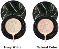 natural + ivory white cc cream foundation, mushroom head air cushion, moisturizing bb cream, lasting nude makeup, waterproof concealer – suitable for all skin types, controls oil logo