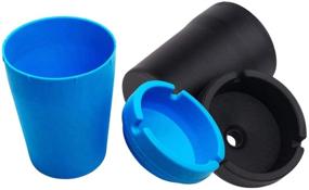 img 3 attached to 🚗 2 Pack Always23 Car Ashtray Set - Bucket Ashtray for Car Cup Holder, Extinguisher Ashtray and Butt Bucket Ashtray, Assorted Colors