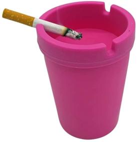 img 1 attached to 🚗 2 Pack Always23 Car Ashtray Set - Bucket Ashtray for Car Cup Holder, Extinguisher Ashtray and Butt Bucket Ashtray, Assorted Colors