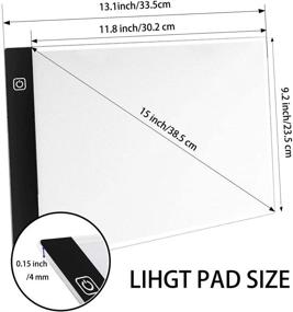 img 3 attached to ✨ A4 Light Pad for Diamond Painting - Sponake LED Tracing Light Board with Adjustable Brightness for Full Drill & Partial Drill 5D Diamond Art - Craft, Sketching, Animation, Weeding Vinyl